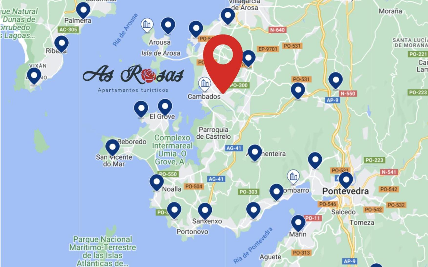 As Rosas Apartamentos Turisticos Cambados Eksteriør bilde